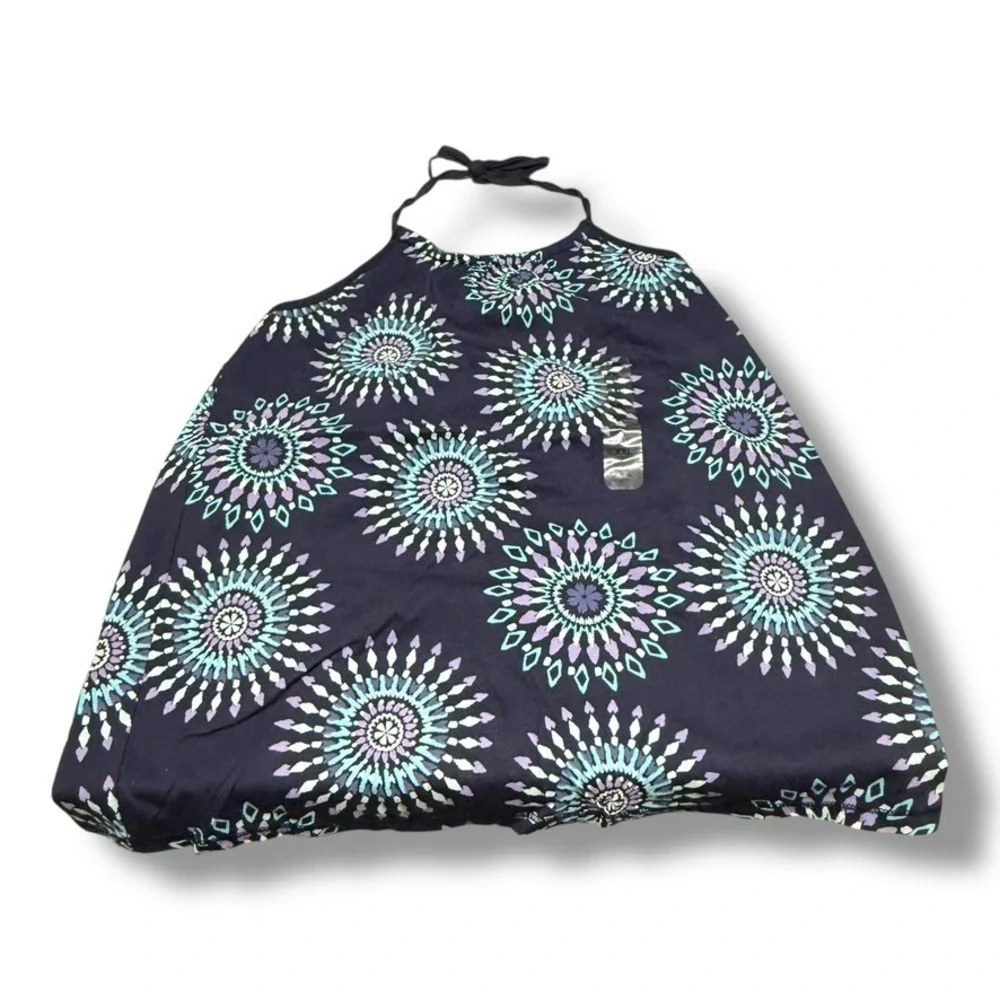 GapKids Girls Navy Mandala Print Halter Neck Tank Top Size XXL 14 16‎ Cotton